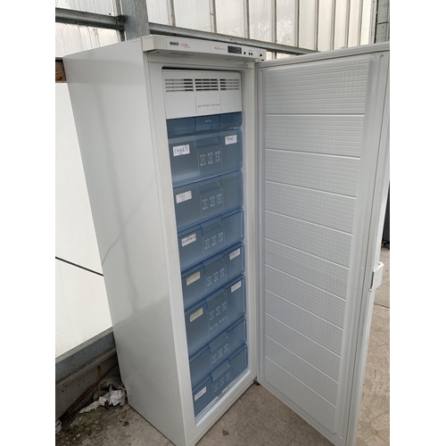 2306 - A TALL WHITE UPRIGHT BEKO LOGIXX FREEZER