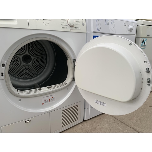 2316 - A WHITE BOSCH CLASSIXX 7 CONDENSOR DRYER BELIEVED IN WORKING ORDER BUT NO WARRANTY