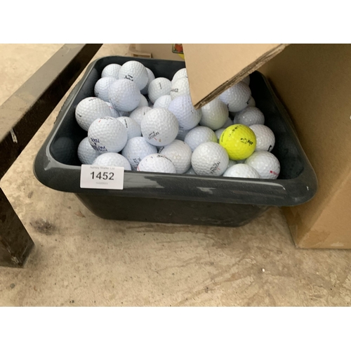 1959 - A LARGE QUANTITY OF GOLF ITEMS TO INCLUDE GOLF BALLS AND A PUTTING MAT