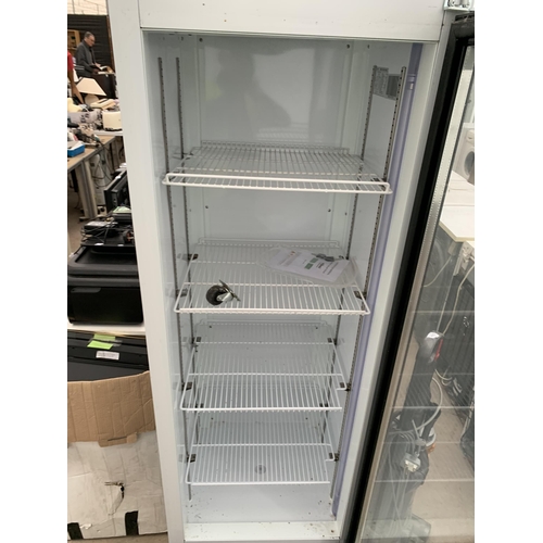 2322 - A RHINO GLASS FRONTED SHOP DISPLAY FRIDGE