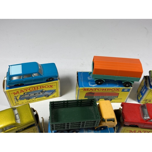 307 - A GROUP OF SEVEN VINTAGE BOXED MATCHBOX SERIES MODELS