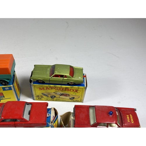 307 - A GROUP OF SEVEN VINTAGE BOXED MATCHBOX SERIES MODELS