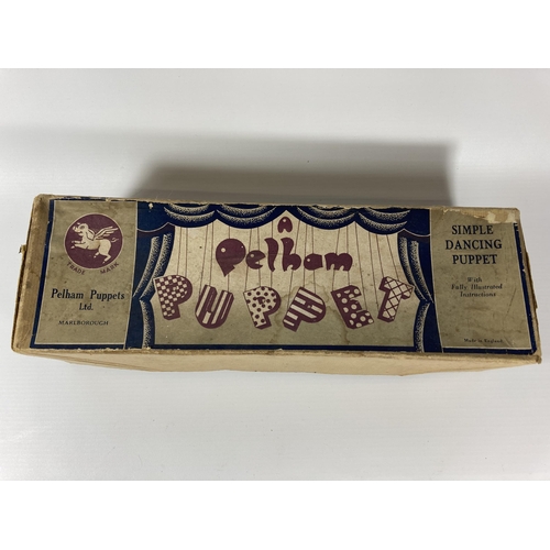 328 - A VINTAGE 1950'S PELHAM PUPPET - POODLE IN ORIGINAL BOX