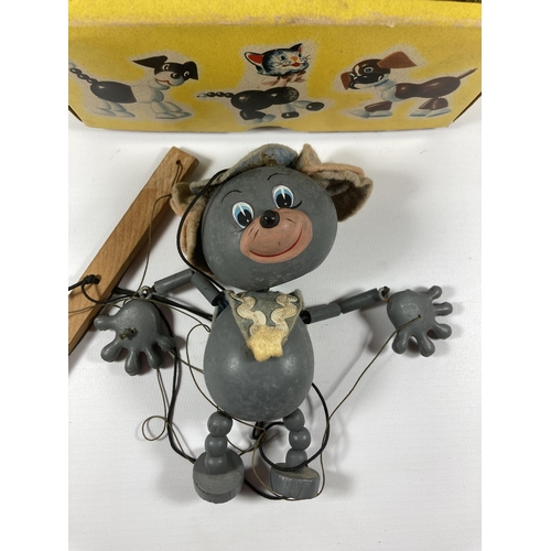 335 - A VINTAGE PELHAM PUPPET - A9 MOUSE IN ORIGINAL BOX