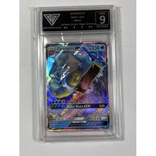 344 - A GYARADOS GX SM212 PROMO POKEMON CARD - GET GRADED 9