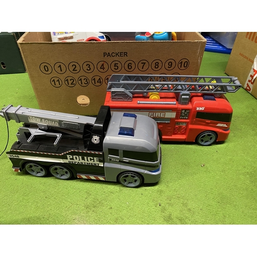 367 - A BOX OF ASSORTED MODEL TRUCKS