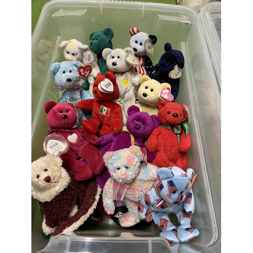 370 - A LARGE QUANTITY OF NEW AND TAGGED BEARS TO INCLUDE TY, MESSAGE BEARS ETC