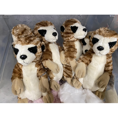 387 - A BOX OF ASSORTED CHILDREN'S SOFT TOYS