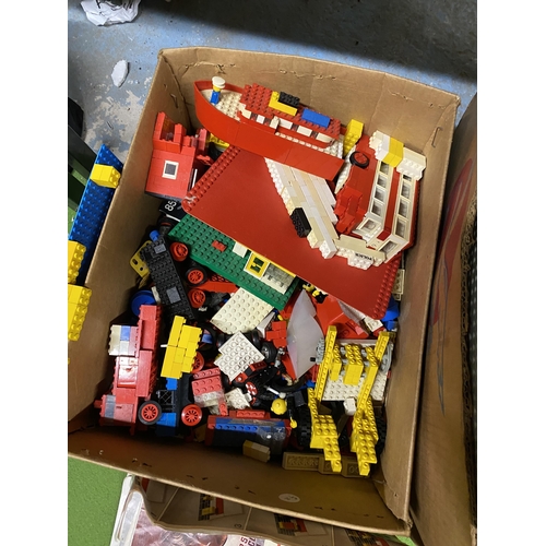 392 - TWO BOXES OF ASSORTED LEGO