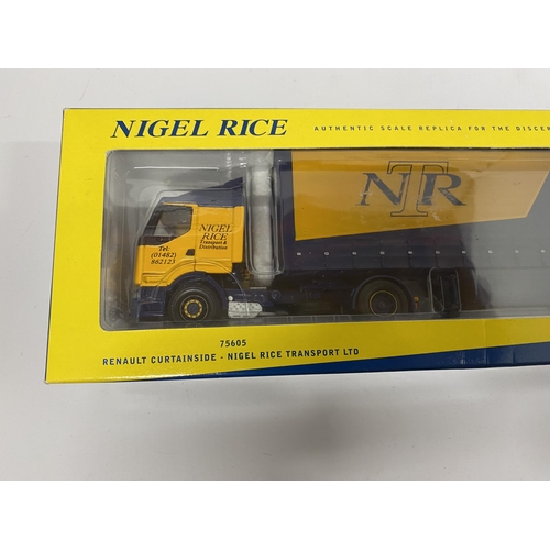 397 - A BOXED CORGI MODEL OF A RENAULT NIGEL RICE WAGON 75605