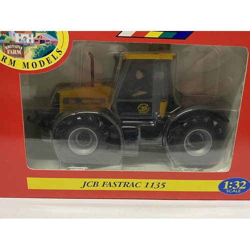 400 - A BOXED BRITAINS FARM MODEL JCB FASTRAC 1135 SCALE 1:32