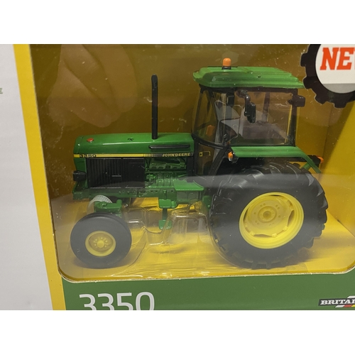 401 - A BOXED BRITAINS JOHN DEERE 3350 TRACTOR SCALE 1:32