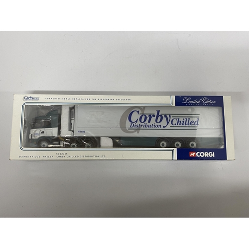 403 - A BOXED CORGI MODEL CORBY CHILLED SCANIA CC12216