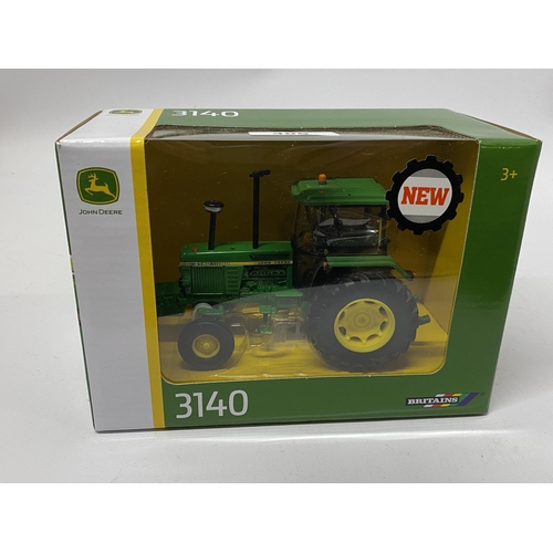 406 - A BOXED BRITIANS JOHN DEERE 3140 TRACTOR SCALE 1: 32