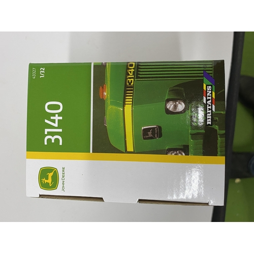 406 - A BOXED BRITIANS JOHN DEERE 3140 TRACTOR SCALE 1: 32