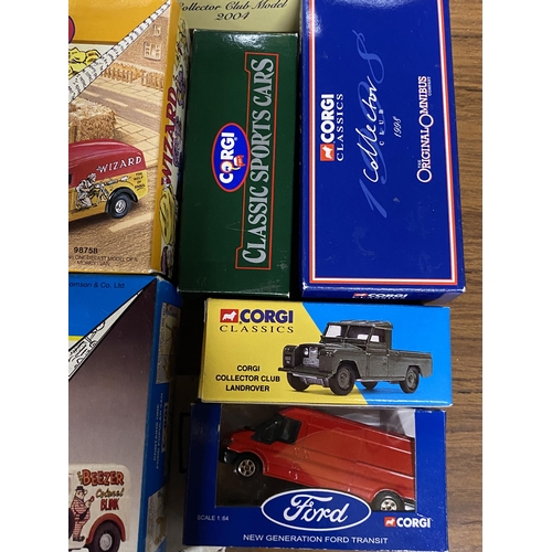 409 - A MIXED LOT OF BOXED DIECAST VEHICLES, CORGI COMIC CLASSICS ETC