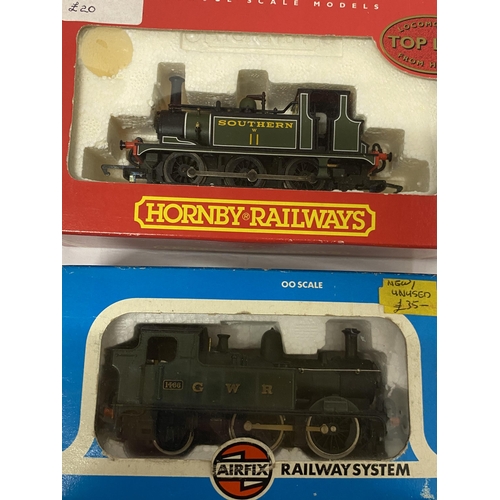 412 - TWO BOXED TRAIN MODELS TO INCLUDE A HORNBY RAILWAYS 00 GAUGE LOCOMOTIVE