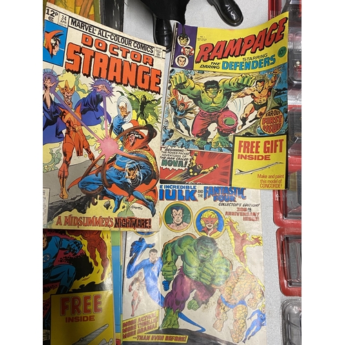 415 - A COLLECTION OF 1970'S & LATER COMICS, BEANO ANNUALS, FANTASTIC FOUR ETC