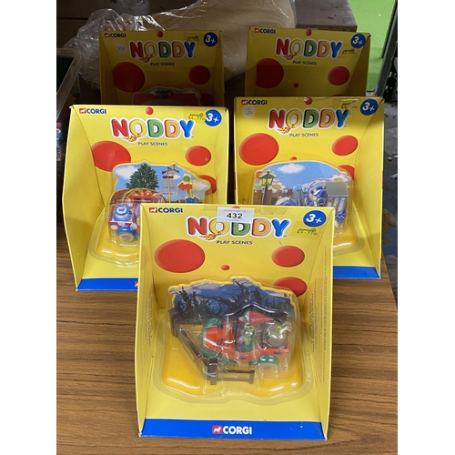 432 - A GROUP OF FIVE CORGI NODDY MODELS