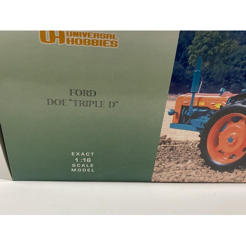 447 - A BOXED UNIVERSAL HOBBIES FORD DOE TRIPLE D 1:16 SCALE MODEL