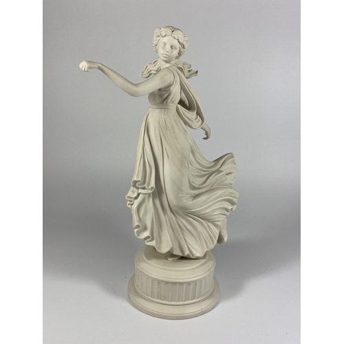 804 - A WEDGWOOD 'DANCING HOURS' LIMITED EDITION FIGURE OF A DANCING LADY HEIGHT 25CM