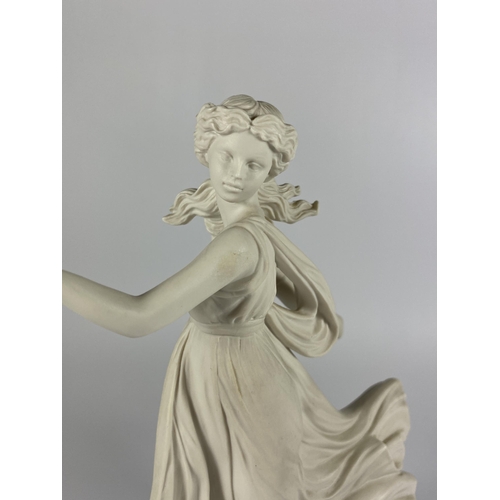 804 - A WEDGWOOD 'DANCING HOURS' LIMITED EDITION FIGURE OF A DANCING LADY HEIGHT 25CM