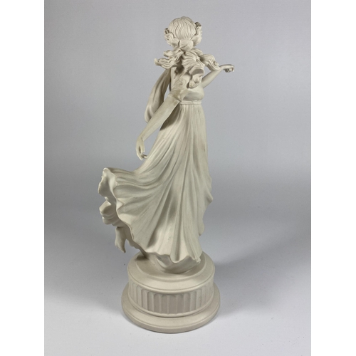 804 - A WEDGWOOD 'DANCING HOURS' LIMITED EDITION FIGURE OF A DANCING LADY HEIGHT 25CM