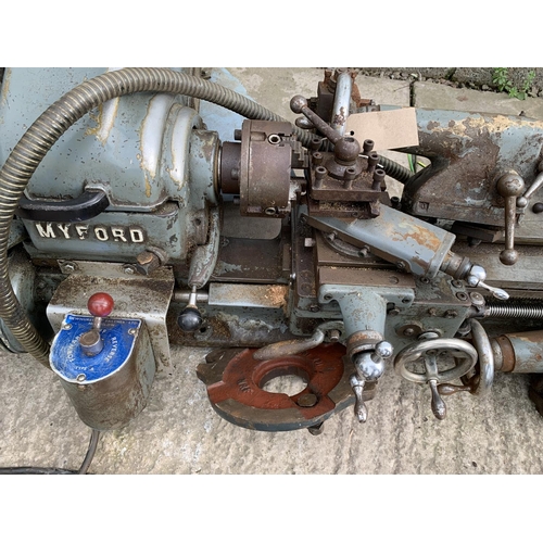 1 - A MYFORD SUPER 7 LATHE NO VAT