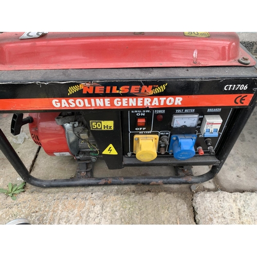 5 - A NEILSEN CT1706 50 Hz GASOLINE GENERATOR + VAT