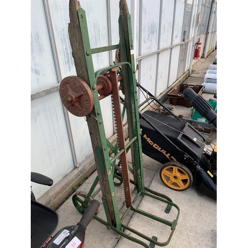 57 - A VINTAGE JOHN COOKE AND SONS LINCOLN RAILWAY STATION BAGGAGE TRUCK NO VAT