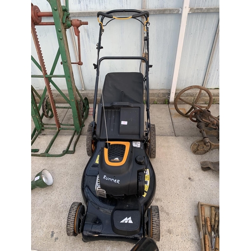 59 - A MC CULLOCH M51-140WF PETROL LAWN MOWER WITH GRASS BOX BELIEVED IN WORKING ORDER BUT NO WARRANTY GI... 