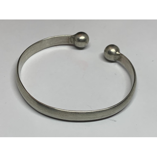 540 - TWO SILVER BANGLES