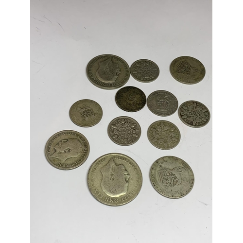 548 - NINETEEN SILVER COINS