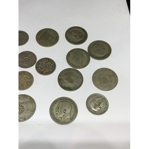 548 - NINETEEN SILVER COINS