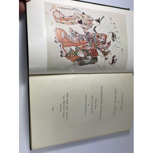 498 - AN EXHIBITION OF JAPANESE PRINTS 1909 FINE ART SOCIETY BOOK