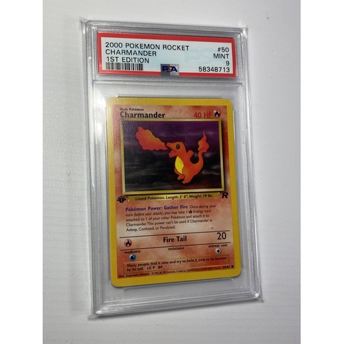 45 - A PSA 2000 1ST EDITION CHARMANDER 50/82 - GRADED 9