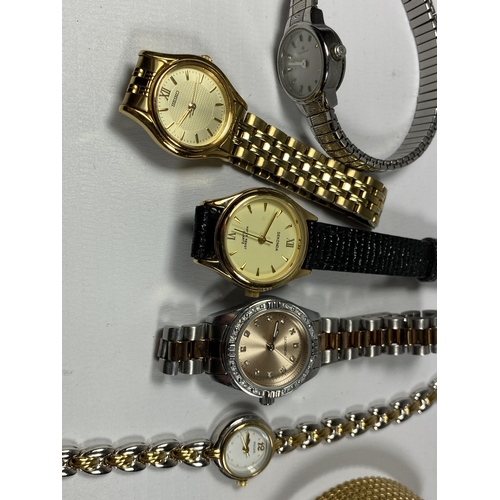 605 - A MIXED LOT OF ASSORTED LADIES WATCHES