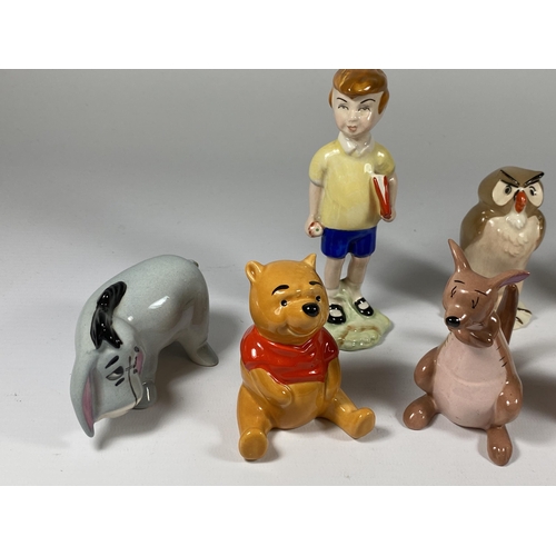 847 - A SET OF EIGHT BESWICK WALT DISNEY WINNIE THE POOH FIGURES