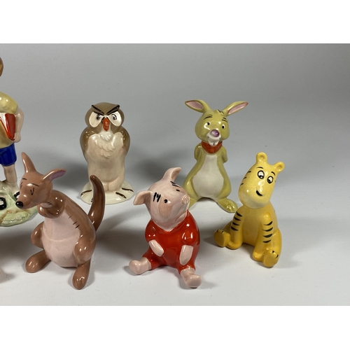 847 - A SET OF EIGHT BESWICK WALT DISNEY WINNIE THE POOH FIGURES