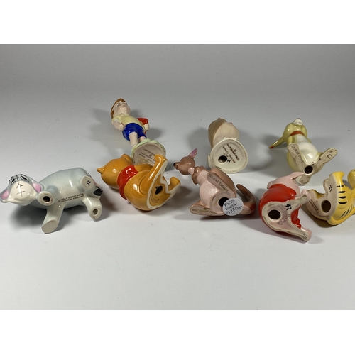 847 - A SET OF EIGHT BESWICK WALT DISNEY WINNIE THE POOH FIGURES