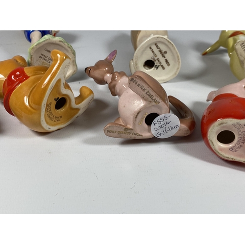 847 - A SET OF EIGHT BESWICK WALT DISNEY WINNIE THE POOH FIGURES