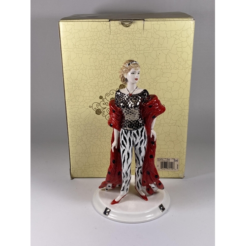 852 - A BOXED LIMITED EDITION COALPORT DAVING SHILLING CELEBRATION COLLECTION 'FUN NIGHT OUT' FIGURE