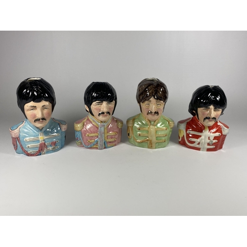 861 - A SET OF FOUR LIMITED EDITION BAIRSTOW MANOR BEATLES JUGS