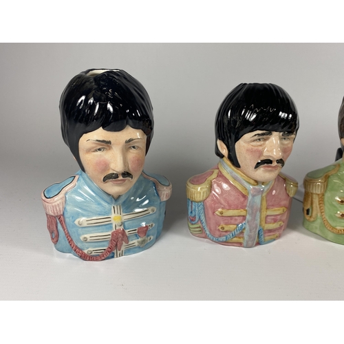 861 - A SET OF FOUR LIMITED EDITION BAIRSTOW MANOR BEATLES JUGS