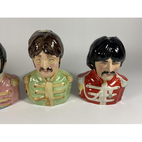 861 - A SET OF FOUR LIMITED EDITION BAIRSTOW MANOR BEATLES JUGS