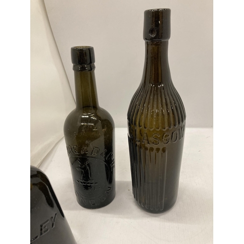 201 - FIVE VARIOIUS VINTAGE BOTTLES