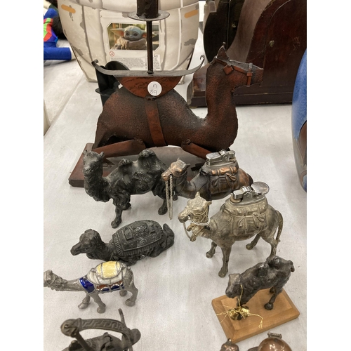 259 - A ALRGE QUANTITY OF CAMEL RELATED ITEMS TO INCLUDE MODELS, LIGHTERS, TRINKET BOXES, CALENDARS ETC