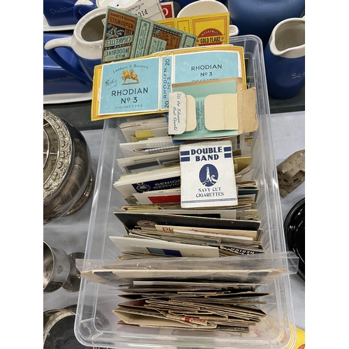 268 - A LARGE QUANTITY OF VINTAGE CIGARETTE BOXES