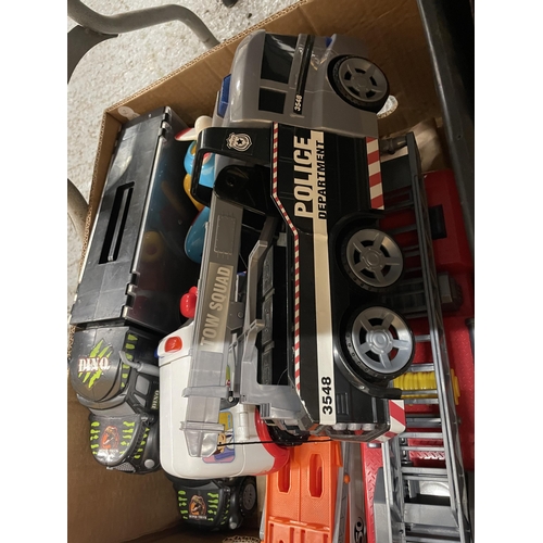 274 - A BOX OF ASSORTED MODEL TRUCKS