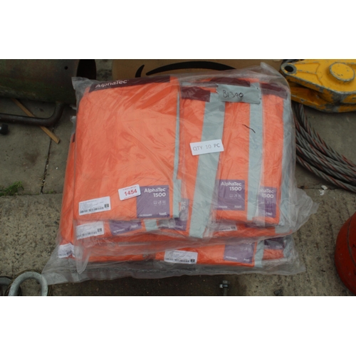 1454 - 2 BAGS OF 10 ALPHATEC 1500 SAFETY WEAR  NO VAT